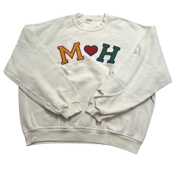 Madhappy Alumni Inside Out Heritage Crewneck in White - Picture 1 of 6